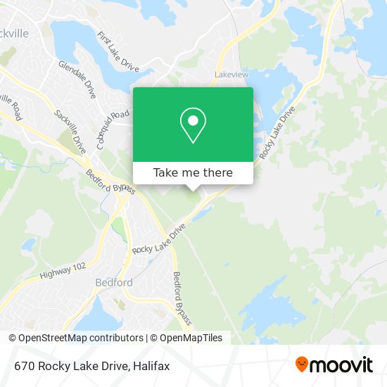 670 Rocky Lake Drive map