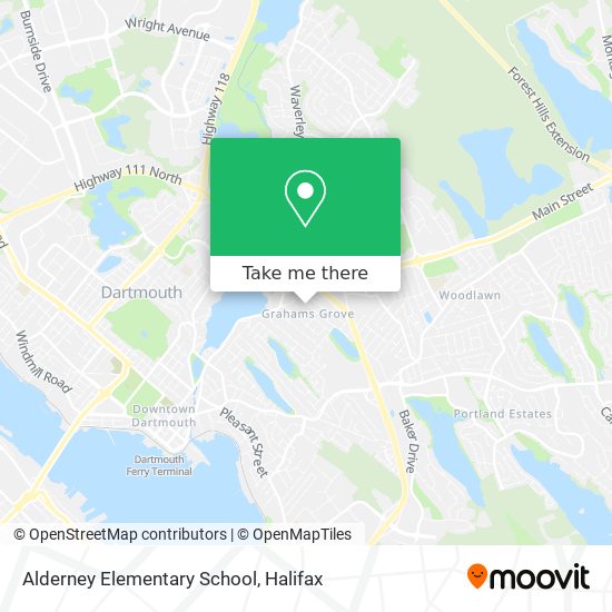 Alderney Elementary School map