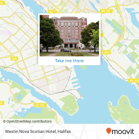Westin Nova Scotian Hotel map