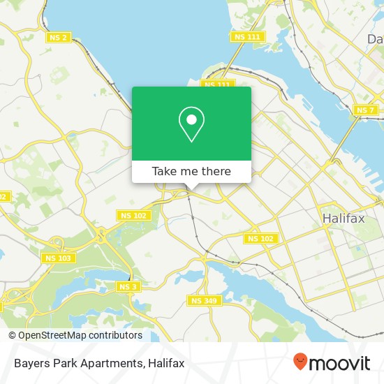 Bayers Park Apartments map