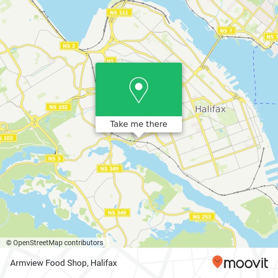 Armview Food Shop map