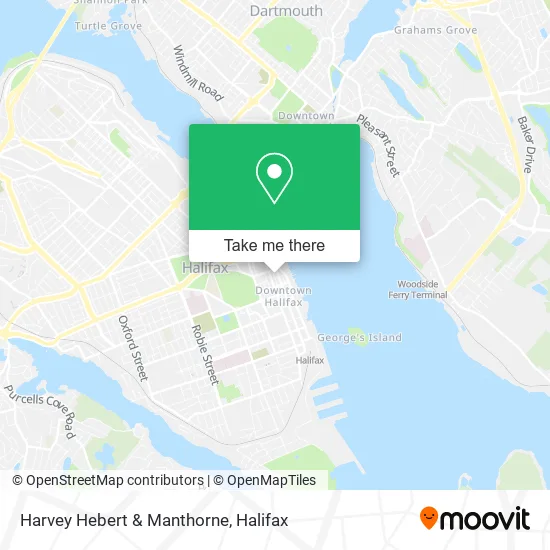 Harvey Hebert & Manthorne map