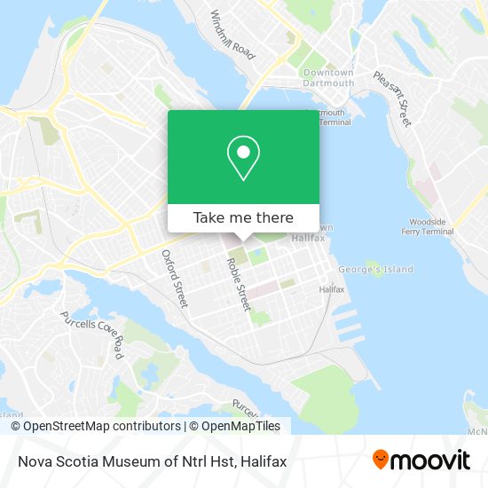 Nova Scotia Museum of Ntrl Hst map