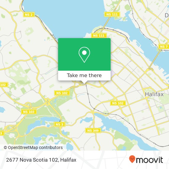 2677 Nova Scotia 102 map