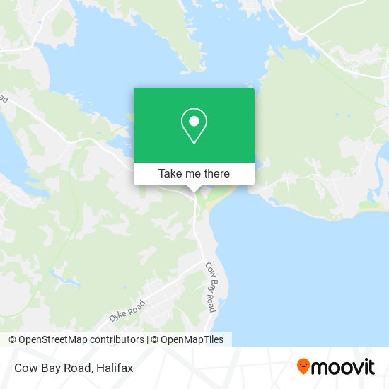 Cow Bay Road map