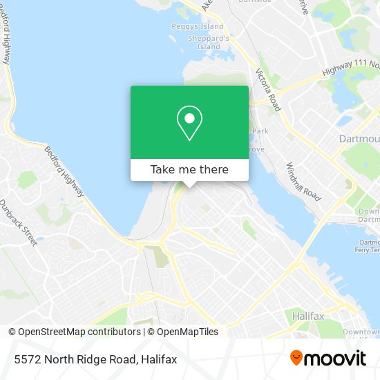 5572 North Ridge Road map