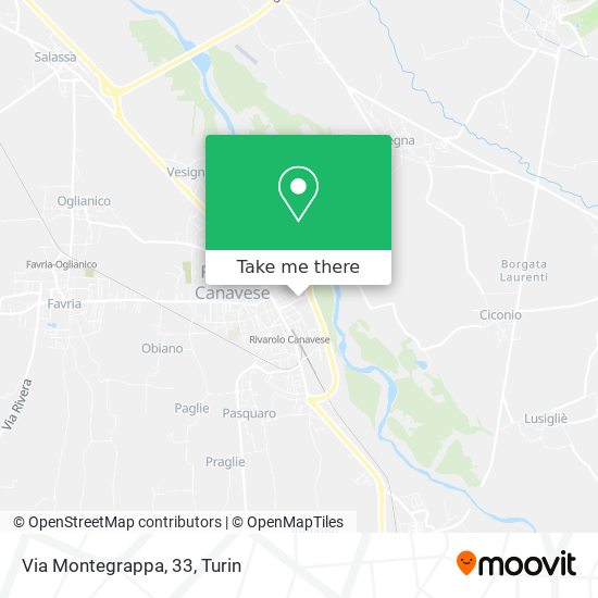 Via Montegrappa, 33 map