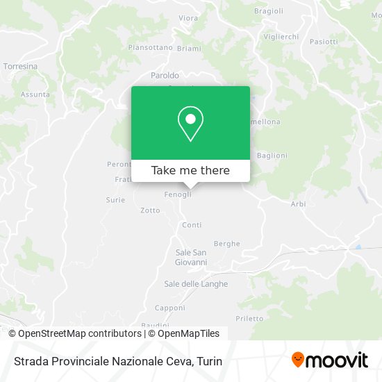 Strada Provinciale Nazionale Ceva map