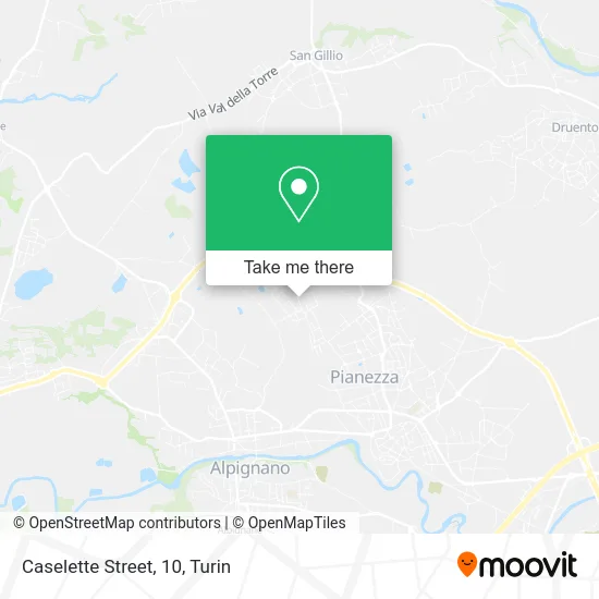 Caselette Street, 10 map