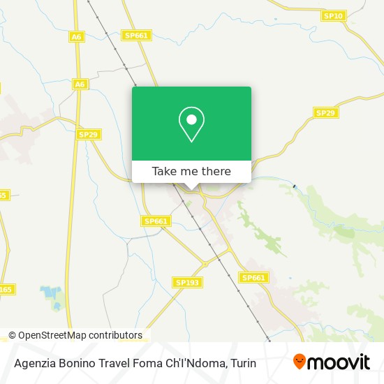 Agenzia Bonino Travel Foma Ch'I'Ndoma map