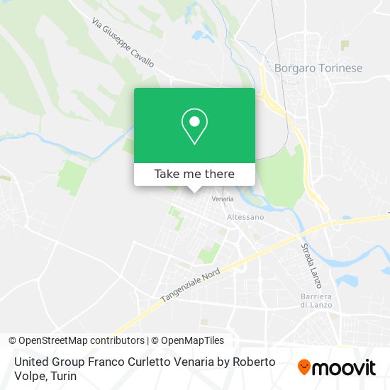 United Group Franco Curletto Venaria by Roberto Volpe map