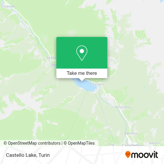 Castello Lake map
