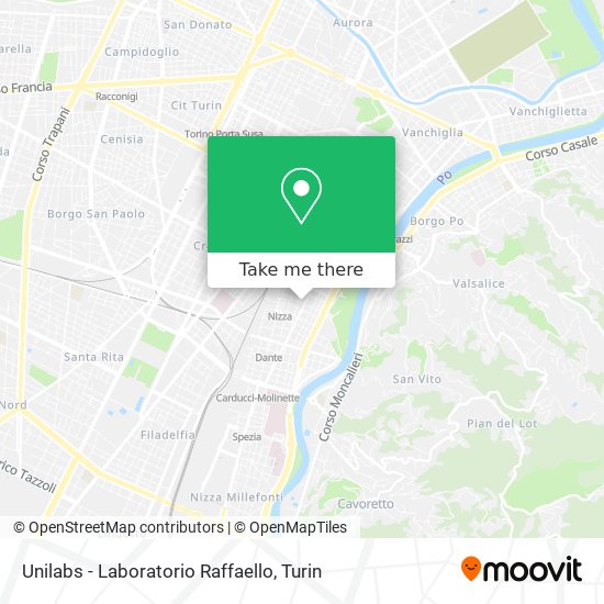 Unilabs - Laboratorio Raffaello map