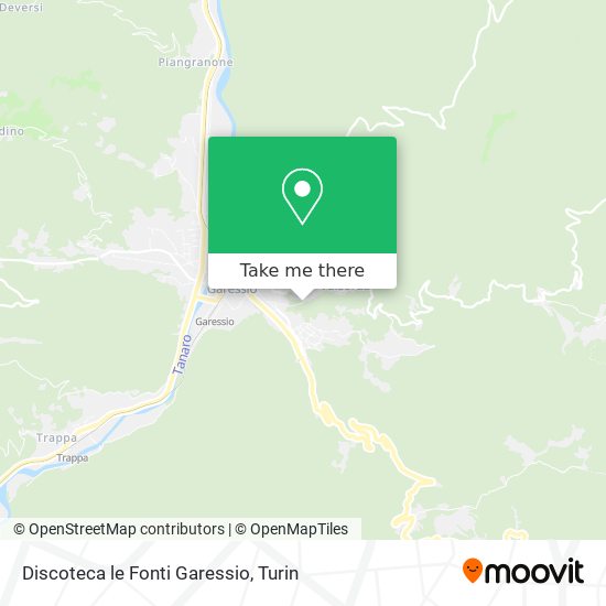 Discoteca le Fonti Garessio map
