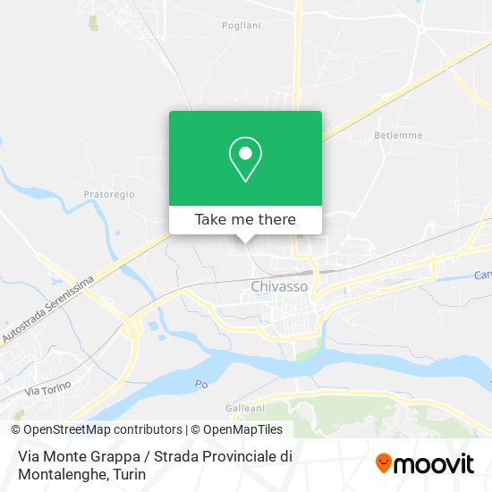 Via Monte Grappa / Strada Provinciale di Montalenghe map