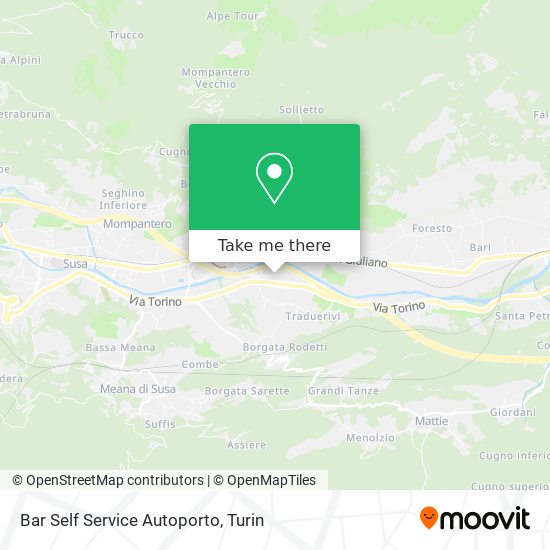 Bar Self Service Autoporto map
