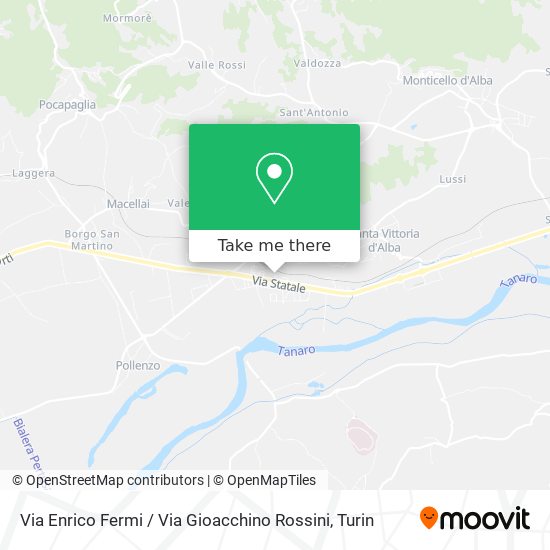 Via Enrico Fermi / Via Gioacchino Rossini map