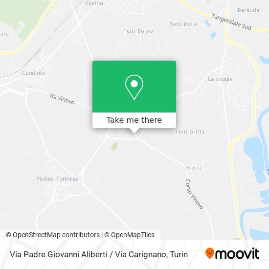Via Padre Giovanni Aliberti / Via Carignano map