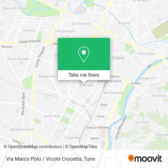 Via Marco Polo / Vicolo Crocetta map