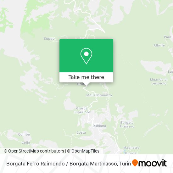 Borgata Ferro Raimondo / Borgata Martinasso map