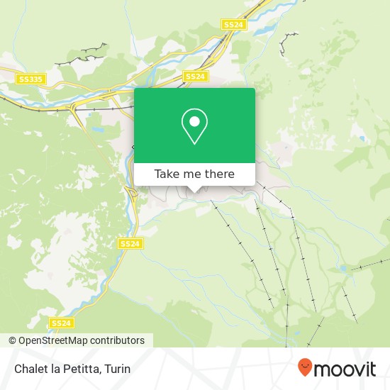 Chalet la Petitta map