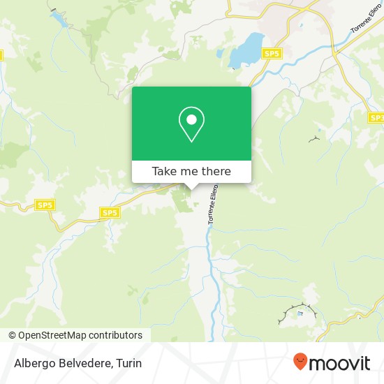 Albergo Belvedere map