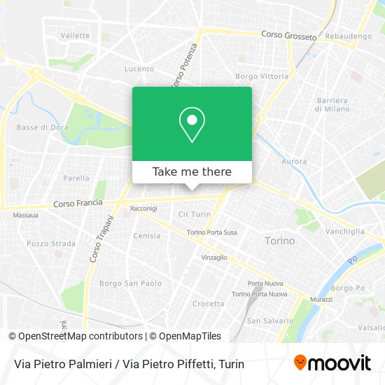 Via Pietro Palmieri / Via Pietro Piffetti map