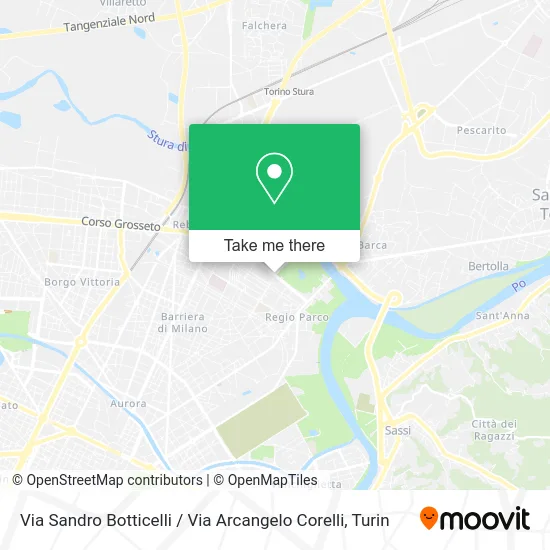 Via Sandro Botticelli / Via Arcangelo Corelli map