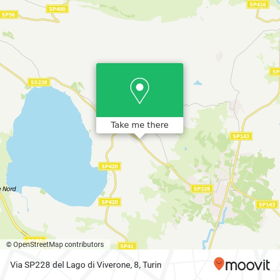 Via SP228 del Lago di Viverone, 8 map