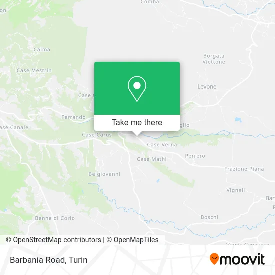 Barbania Road map