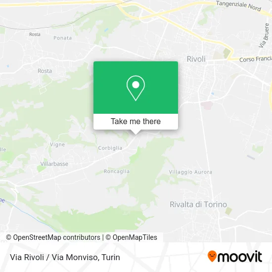 Via Rivoli / Via Monviso map