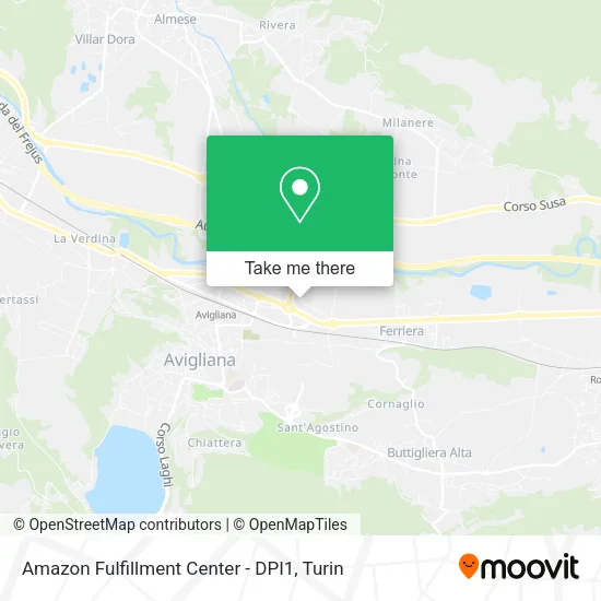 Amazon Fulfillment Center - DPI1 map