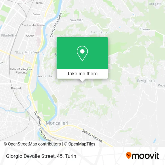 Giorgio Devalle Street, 45 map