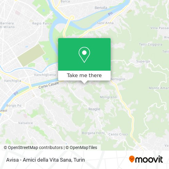 Avisa - Amici della Vita Sana map