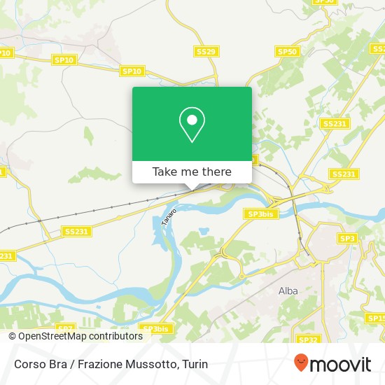 Corso Bra / Frazione Mussotto map