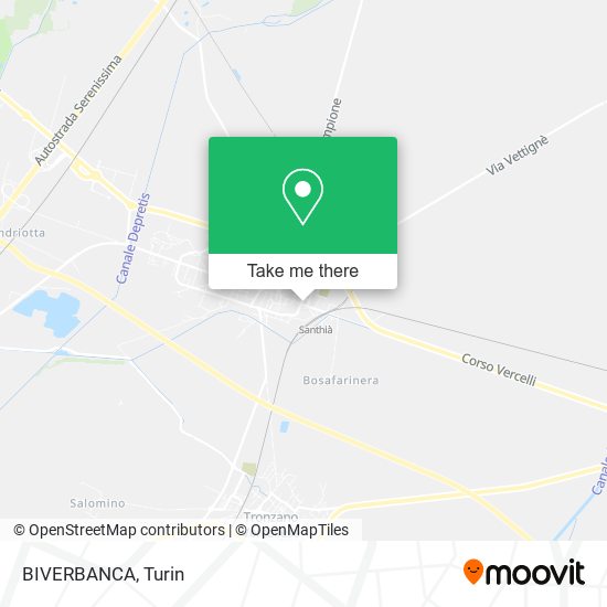 BIVERBANCA map