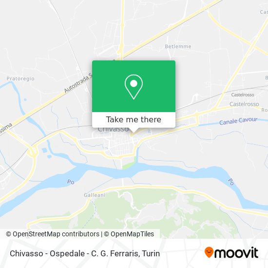 Chivasso - Ospedale - C. G. Ferraris map