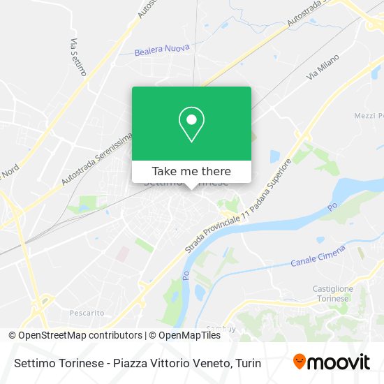 Settimo Torinese - Piazza Vittorio Veneto map