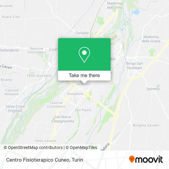 Centro Fisioterapico Cuneo map