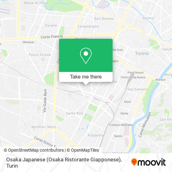 Osaka Japanese (Osaka Ristorante Giapponese) map