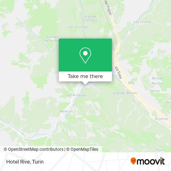 Hotel Rive map