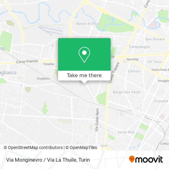 Via Monginevro / Via La Thuile map