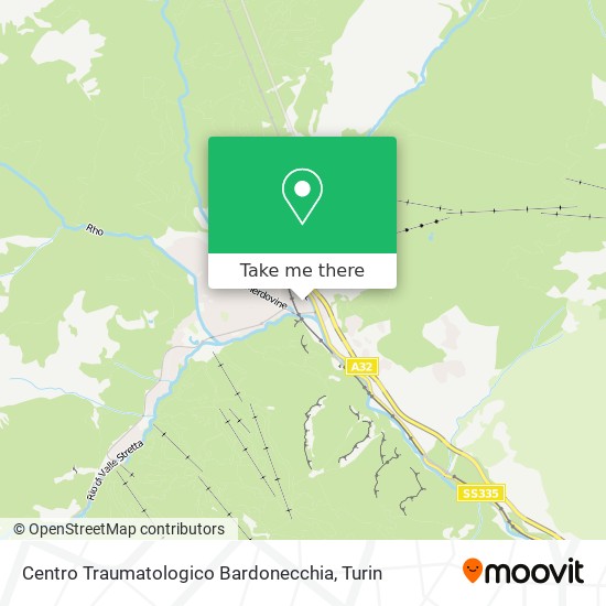 Centro Traumatologico Bardonecchia map