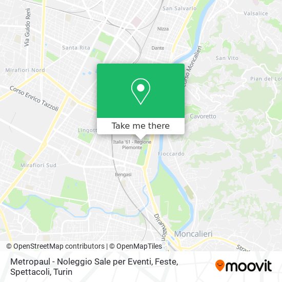 Metropaul - Noleggio Sale per Eventi, Feste, Spettacoli map