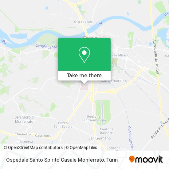 Ospedale Santo Spirito Casale Monferrato map