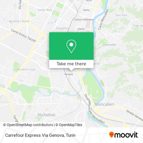 Carrefour Express Via Genova map