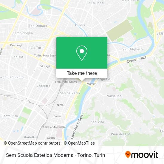 Sem Scuola Estetica Moderna - Torino map