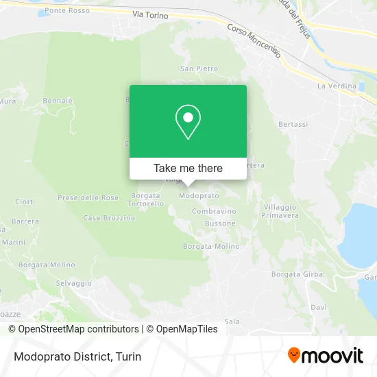 Modoprato District map