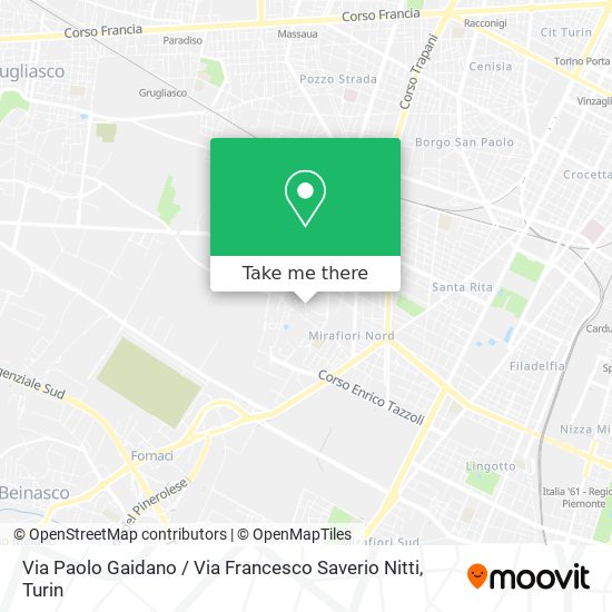 Via Paolo Gaidano / Via Francesco Saverio Nitti map
