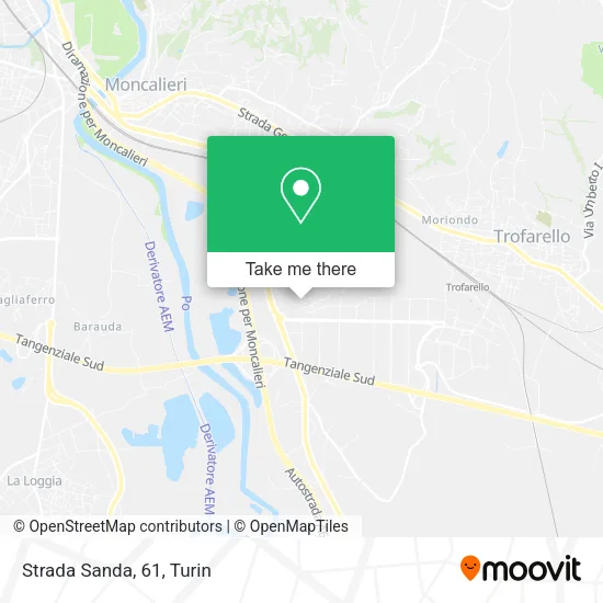 Strada Sanda, 61 map